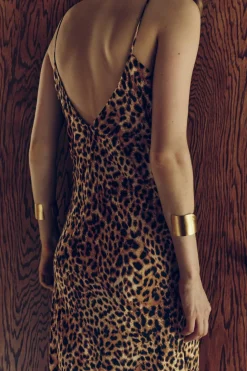 Discount VESTIDO MIDI ESTAMPADO ANIMAL ZW COLLECTION Mujer Vestidos