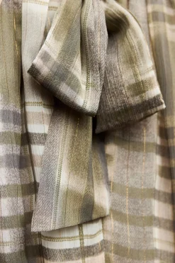 Discount VESTIDO MIDI ESTAMPADO CUADROS Mujer Vestidos