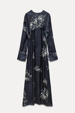New VESTIDO MIDI ESTAMPADO ZW COLLECTION Mujer Vestidos