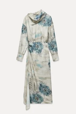 Online VESTIDO MIDI ESTAMPADO ZW COLLECTION Mujer Vestidos