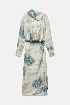 Online VESTIDO MIDI ESTAMPADO ZW COLLECTION Mujer Vestidos