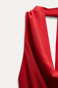 Online VESTIDO MIDI HALTER Mujer Vestidos