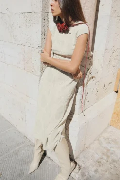 Outlet VESTIDO MIDI JACQUARD Mujer Vestidos