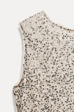 Online VESTIDO MIDI LENTEJUELAS Mujer Vestidos