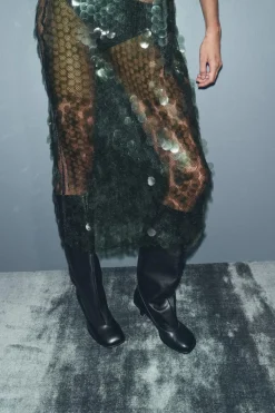 Online VESTIDO MIDI LENTEJUELAS Mujer Vestidos