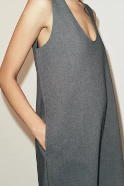 Discount VESTIDO MIDI MANGA SISA Mujer Vestidos