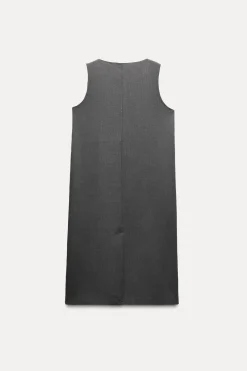 Discount VESTIDO MIDI MANGA SISA Mujer Vestidos