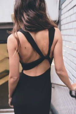 Clearance VESTIDO MIDI NUDO ESPALDA Mujer Vestidos