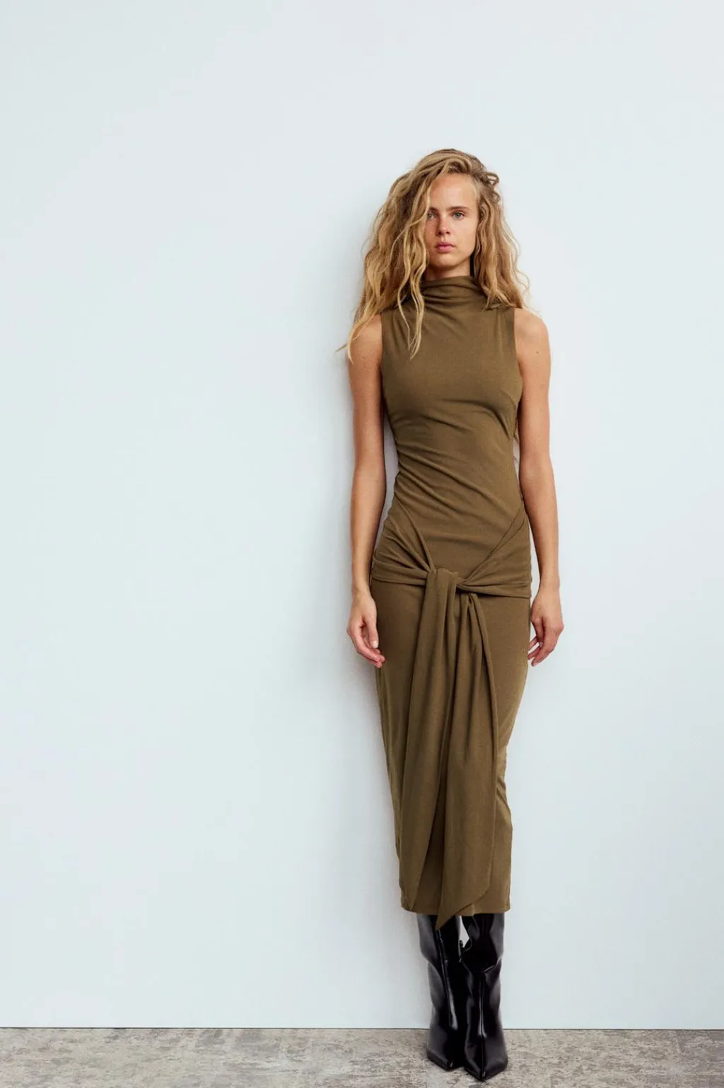 Clearance VESTIDO MIDI NUDO LAZADA Mujer Vestidos