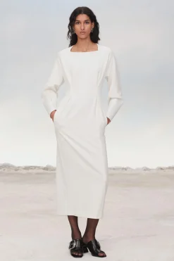 Outlet VESTIDO MIDI PINZAS LIMITED EDITION Mujer Vestidos