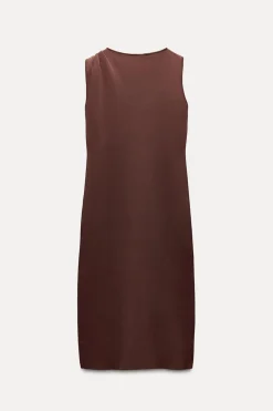 Discount VESTIDO MIDI PUNTO APLIQUE DORADO Mujer Vestidos|Cárdigan / Jerséis