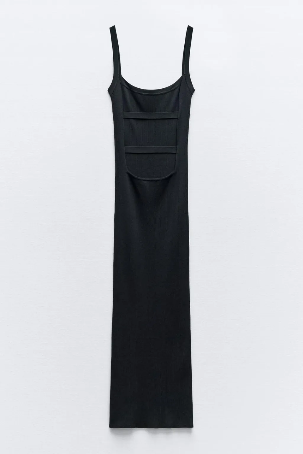 Online VESTIDO MIDI PUNTO ESPALDA DESCUBIERTA Mujer Vestidos|Cárdigan / Jerséis