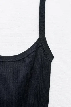 Online VESTIDO MIDI PUNTO ESPALDA DESCUBIERTA Mujer Vestidos|Cárdigan / Jerséis