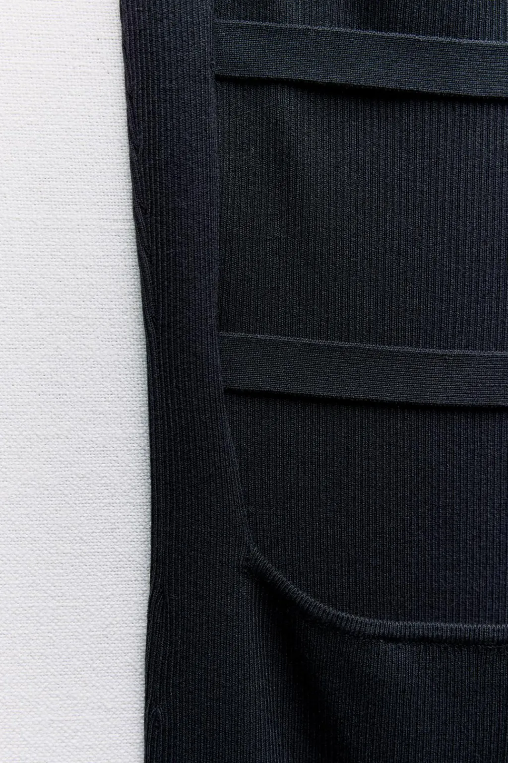 Online VESTIDO MIDI PUNTO ESPALDA DESCUBIERTA Mujer Vestidos|Cárdigan / Jerséis