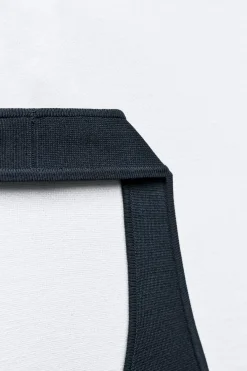 Outlet VESTIDO MIDI PUNTO HALTER Mujer Vestidos|Cárdigan / Jerséis