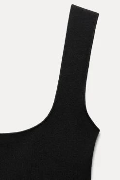 Sale VESTIDO MIDI PUNTO STRETCH Mujer Vestidos