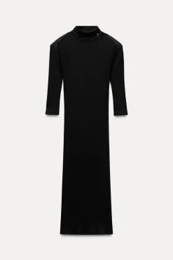 Hot VESTIDO MIDI RIB Mujer Vestidos