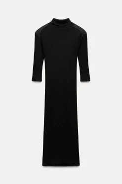 Hot VESTIDO MIDI RIB Mujer Vestidos