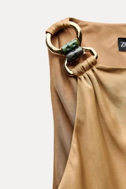 Fashion VESTIDO MIDI SATINADO Mujer Vestidos