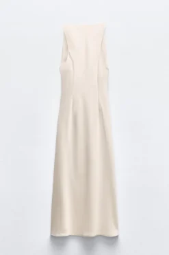 Sale VESTIDO MIDI SATINADO Mujer Vestidos