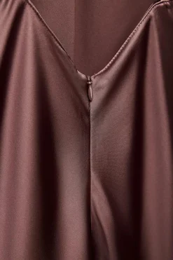 Clearance VESTIDO MIDI SATINADO Mujer Vestidos