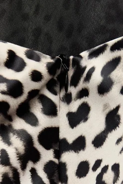 Best VESTIDO MIDI SATINADO ESTAMPADO Mujer Vestidos