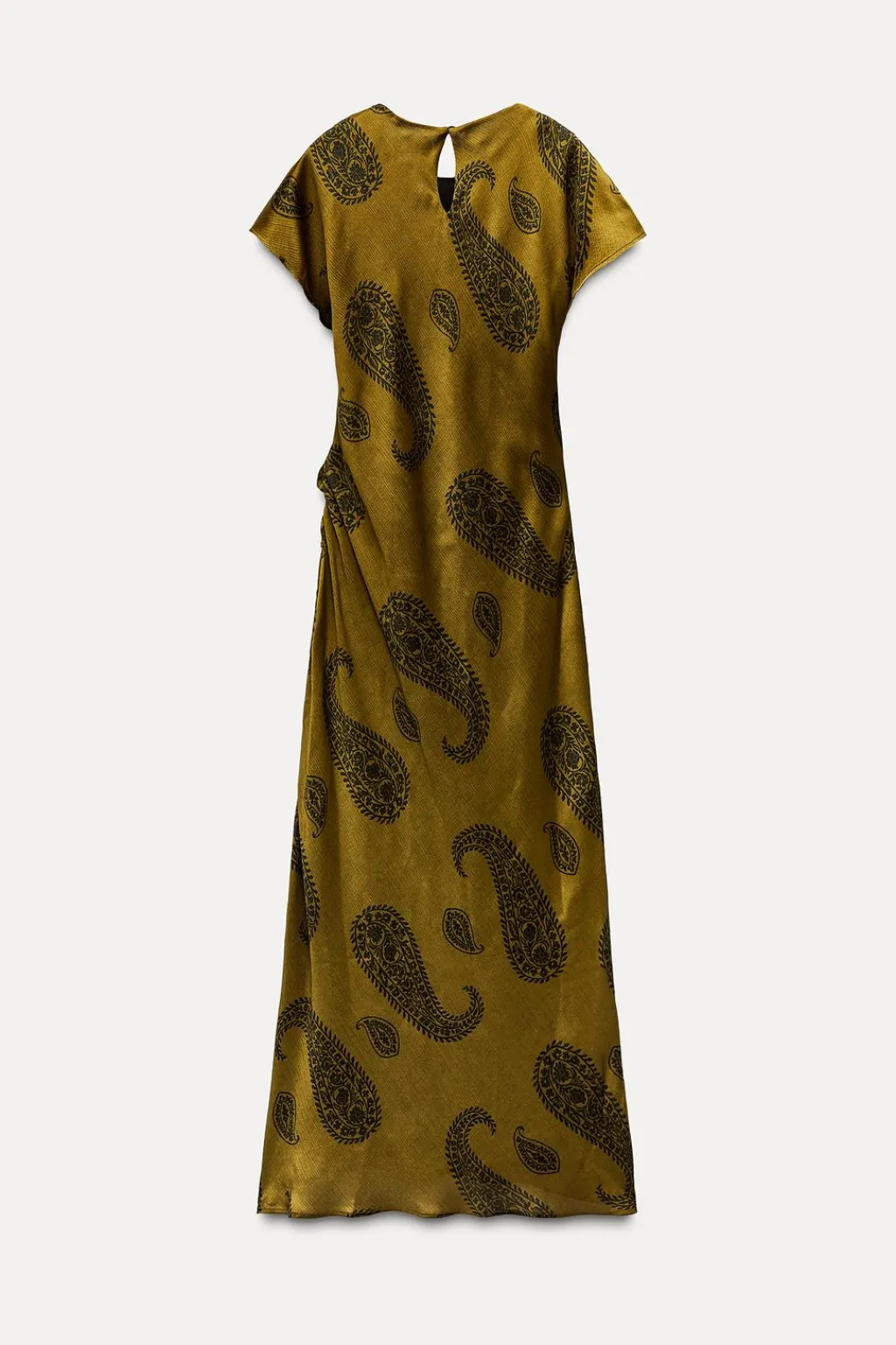 Outlet VESTIDO MIDI SATINADO ESTAMPADO Mujer Vestidos