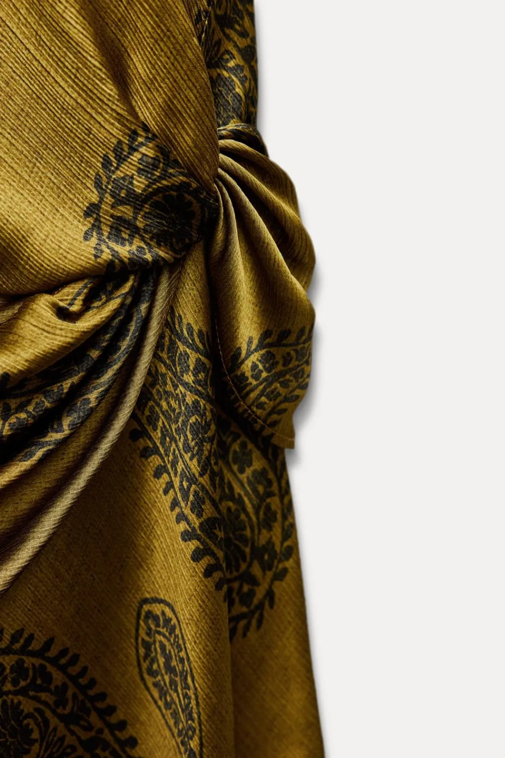 Outlet VESTIDO MIDI SATINADO ESTAMPADO Mujer Vestidos