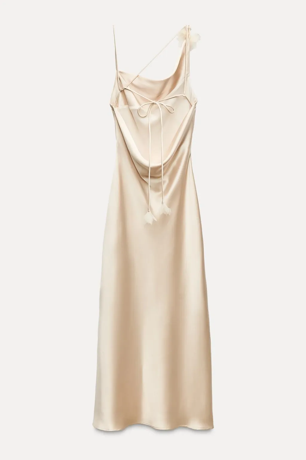 Clearance VESTIDO MIDI SATINADO FLOR Mujer Vestidos