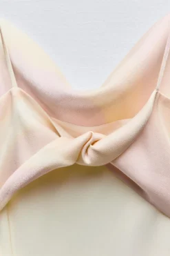 Clearance VESTIDO MIDI SATINADO FOIL Mujer Vestidos