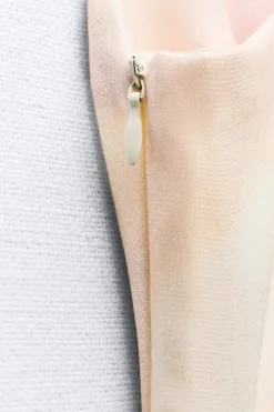 Clearance VESTIDO MIDI SATINADO FOIL Mujer Vestidos