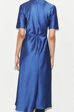 Online VESTIDO MIDI SATINADO ZW COLLECTION Mujer Vestidos