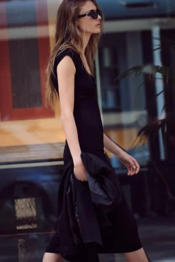 Online VESTIDO MIDI STRETCH Mujer Vestidos