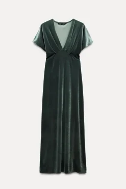 Best VESTIDO MIDI TERCIOPELO Mujer Vestidos