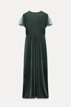 Best VESTIDO MIDI TERCIOPELO Mujer Vestidos