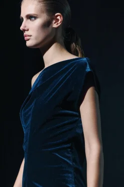 Fashion VESTIDO MIDI TERCIOPELO ZW COLLECTION Mujer Vestidos