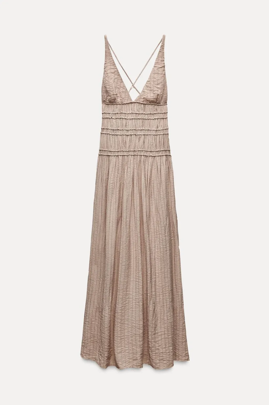 Discount VESTIDO MIDI TEXTURA Mujer Vestidos