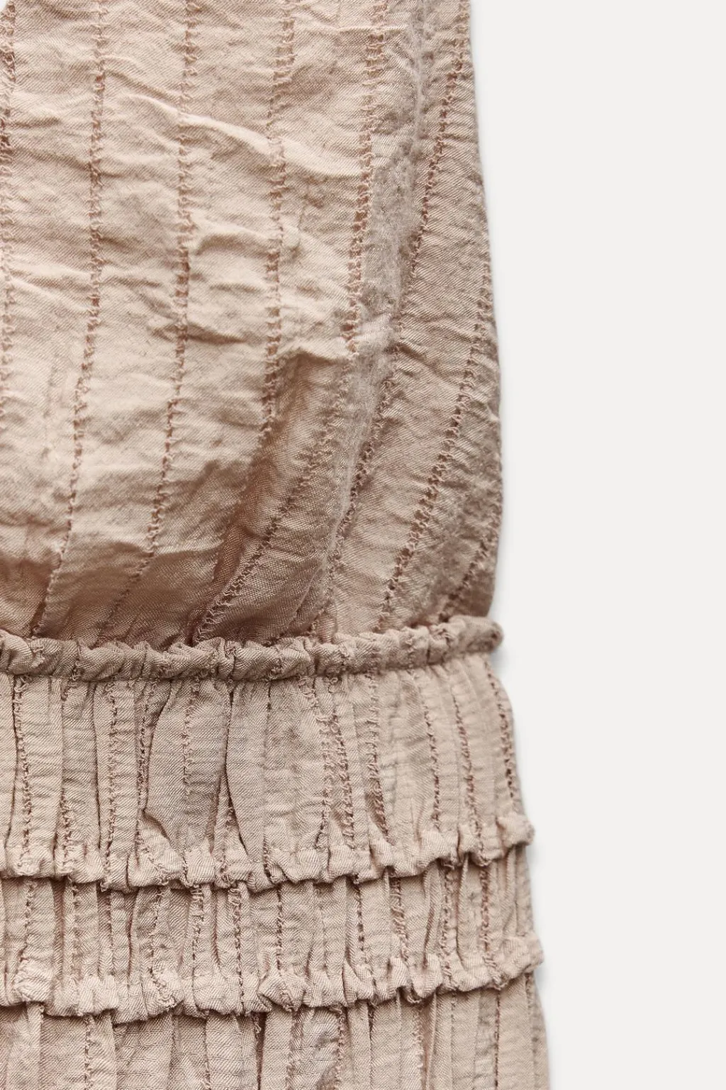 Discount VESTIDO MIDI TEXTURA Mujer Vestidos