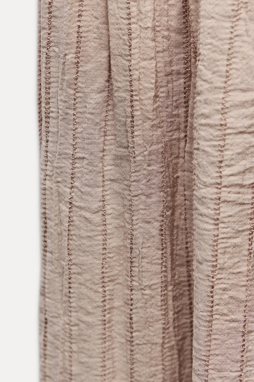 Discount VESTIDO MIDI TEXTURA Mujer Vestidos