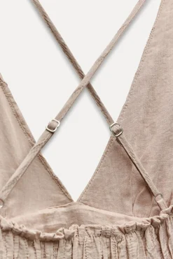 Discount VESTIDO MIDI TEXTURA Mujer Vestidos