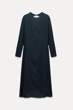 Discount VESTIDO MIDI TEXTURA Mujer Vestidos