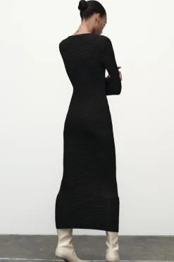 Sale VESTIDO MIDI TEXTURA Mujer Vestidos