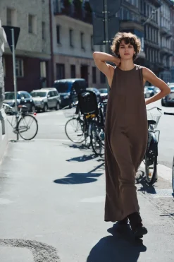 Hot VESTIDO MIDI VOLUMEN Mujer Vestidos