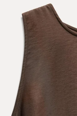 Hot VESTIDO MIDI VOLUMEN Mujer Vestidos