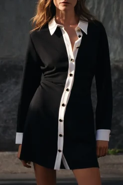 Hot VESTIDO MINI CREPE Mujer Vestidos