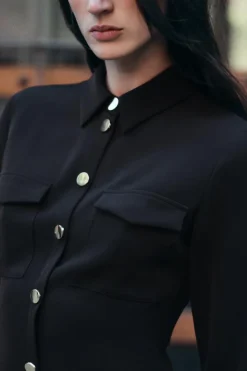 Fashion VESTIDO MINI CREPE Mujer Vestidos