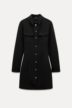 Fashion VESTIDO MINI CREPE Mujer Vestidos