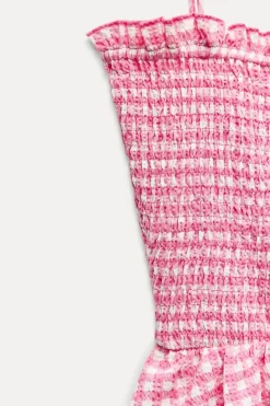 Clearance VESTIDO MINI CUADRO VICHY Mujer Vestidos