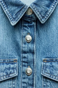 Hot VESTIDO MINI DENIM Z1975 Mujer Vestidos