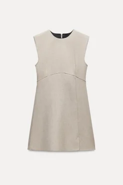 New VESTIDO MINI EFECTO BRILLO Mujer Vestidos